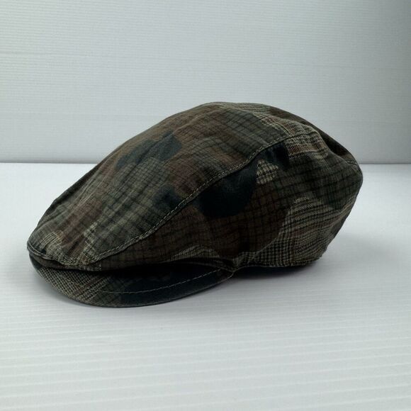 babyGap Baby Newsboy Cap 12-18 Months Brown Camo Plaid Flat Golf Driver Hat - Picture 3 of 10